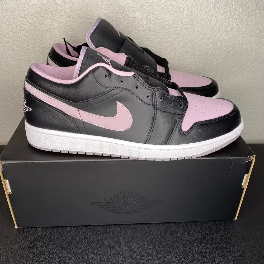 Jordan 1 Low SE Black/ Iced Lilac-White DV1309-051 Size 12